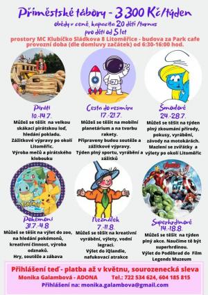 Nabídka příměstských táborů pro rok 2023